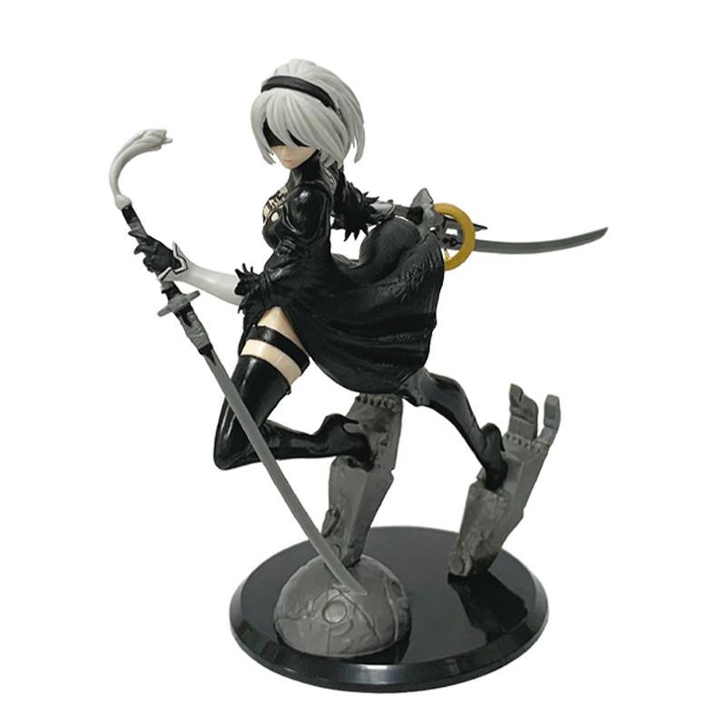 Nier Automata 2b Pvc Figurine With Articulated Parts For Cosplay And Collection