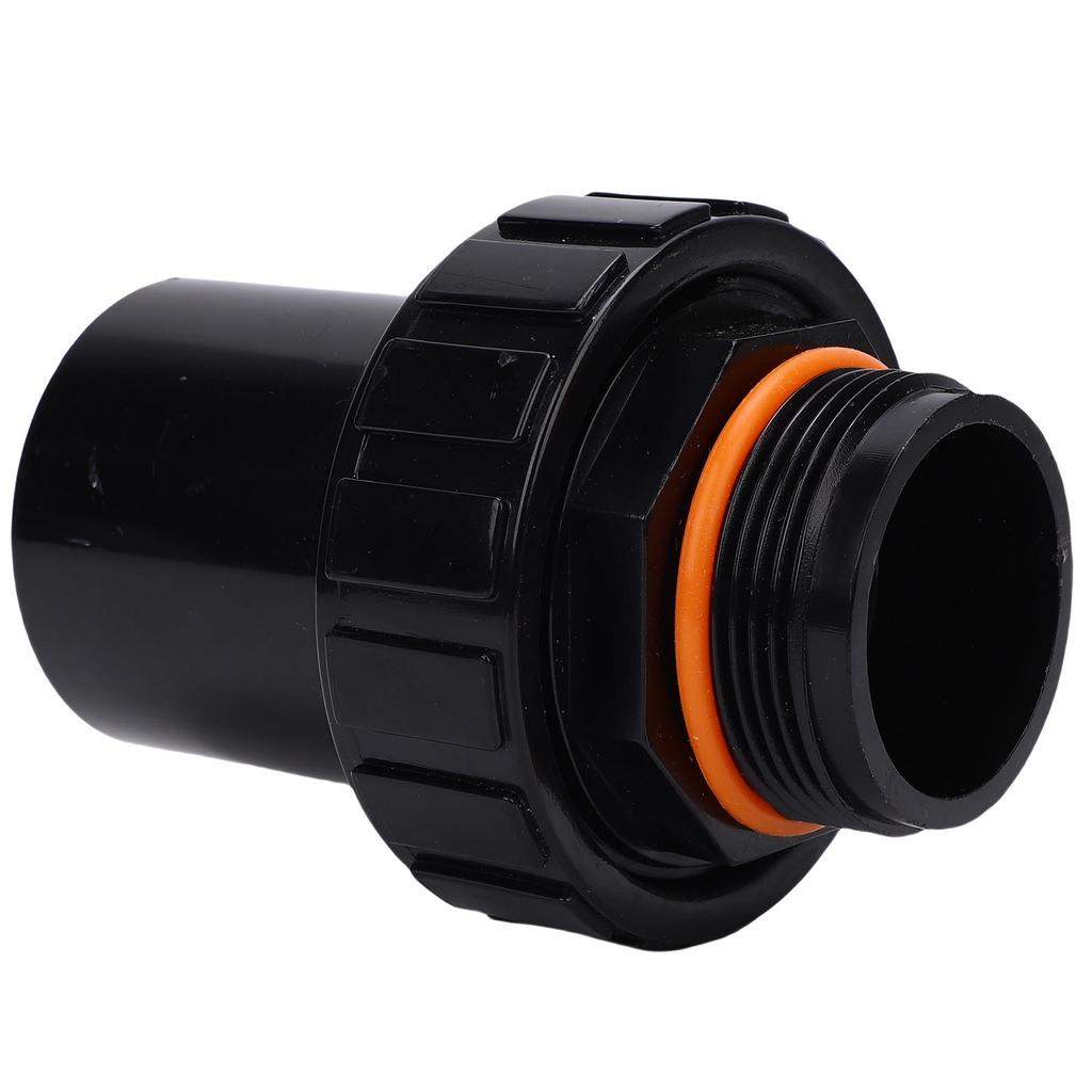 Sand Tank Straight Water Pipe with Threaded Joint Pool Pump Fittings PVC Union Adapter Connector