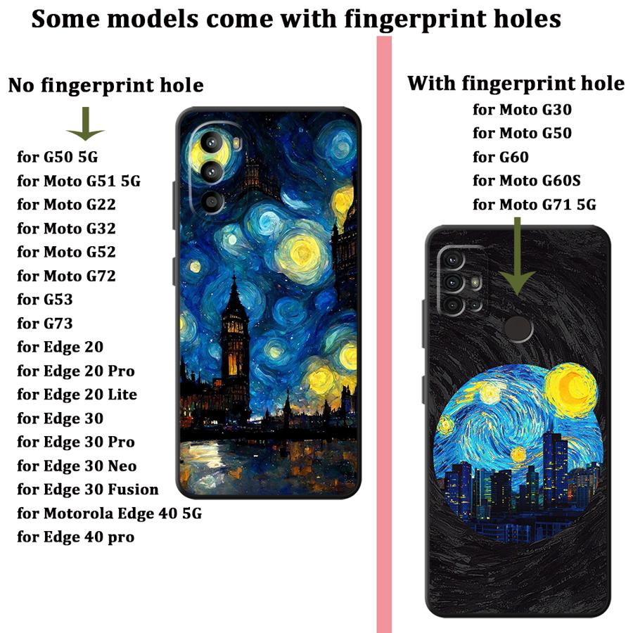 Чехол для Motorola Moto G51 G73 Edge 20 Pro 30 Lite G22 Edge40 G50 G60s G53 G30 G52 G32 G71 Чехол для телефона Креативный узор города