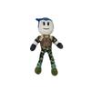 Blue Hair Camouflage Game Character Plush Toy Stuffed Figure Kids Birthday Gift Bedroom Decor