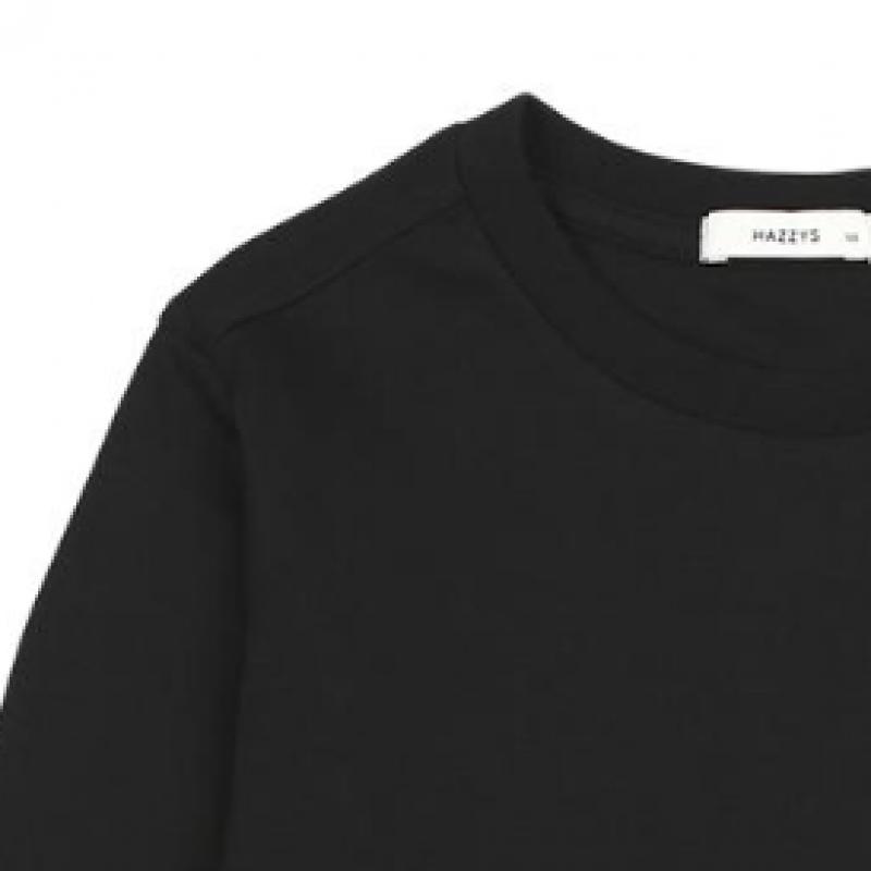 [Hedges Kids] Футболка Hedges R Neck Basic с длинным рукавом huf11tR01m Bk 