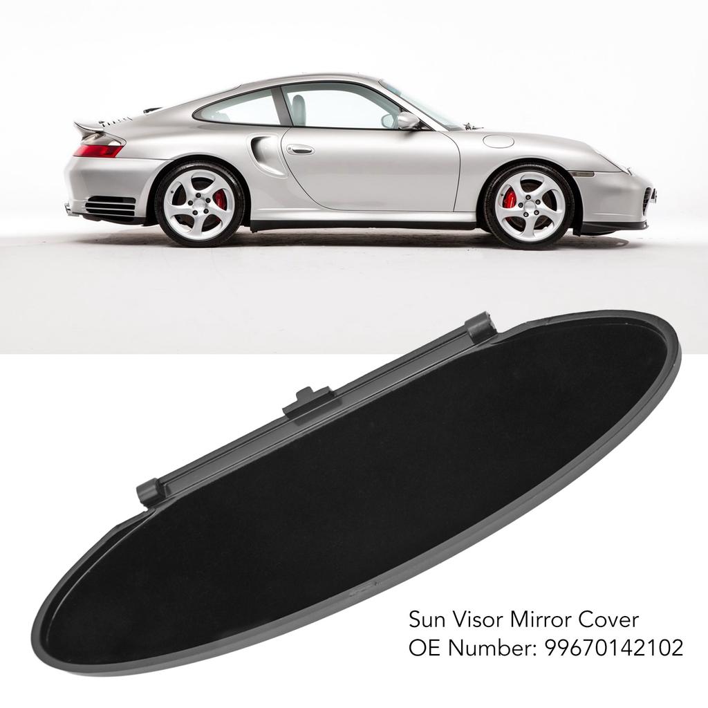 2Pcs Car Sun Visor Mirror Cover 99670142102 Sunvisor Lid Cover Replacement for Boxster Cayman 986 987