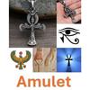 Necklace Vintage Pendant Amulet Talisman Ankh Cross Eye Horus Men Women Stainless Steel Egypt Egyptian Key Life Religious Jewelry Gift