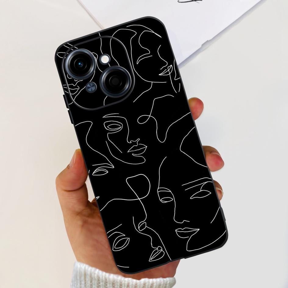Для чехла телефона Tecno Spark Go 1 Чехол 2024 Популярный Цветок Мягкий Силикон Задняя Защитная Крышка Для Tecno Spark Go 2025 Pop 9 Чехол