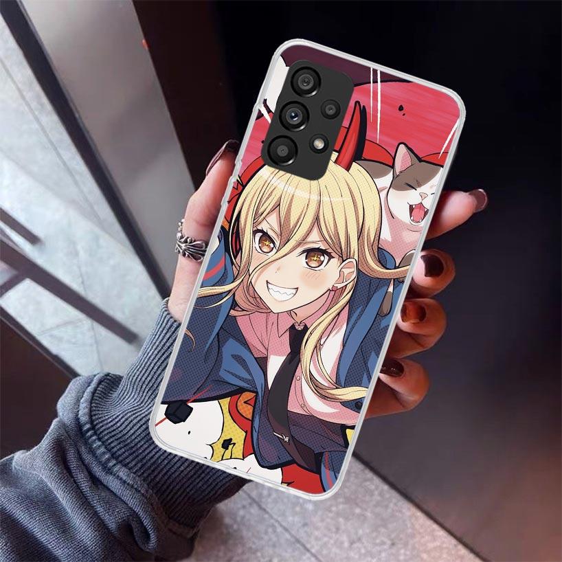 C-Chainsaw Mans Power Phone Case For Samsung Galaxy A17 A57 A37 A16 A26 A36 A56 A15 A25 A35 A55 A14 A13 A54 A53 A34 A24 A33 A23