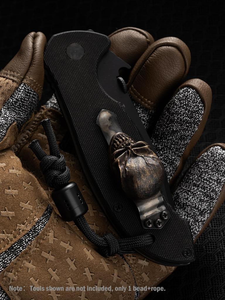 VIPERADE VAB5 PEI Паракорд Темляк для Ножа Бусины с 6 Отверстиями для DIY Светящиеся EDC Бусины для Ножа Карманного Инструмента Брелок Подвеска Бусины, Трубки, Фонарики,