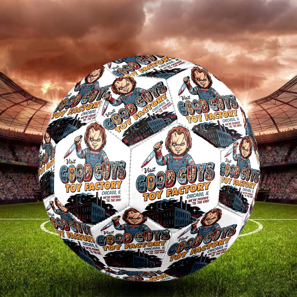 Bride of Chucky Print Size 5 Soccer Ball, Standard Match Football for Sports Game and Team Practice, Ideal Gift for Soccer Fans