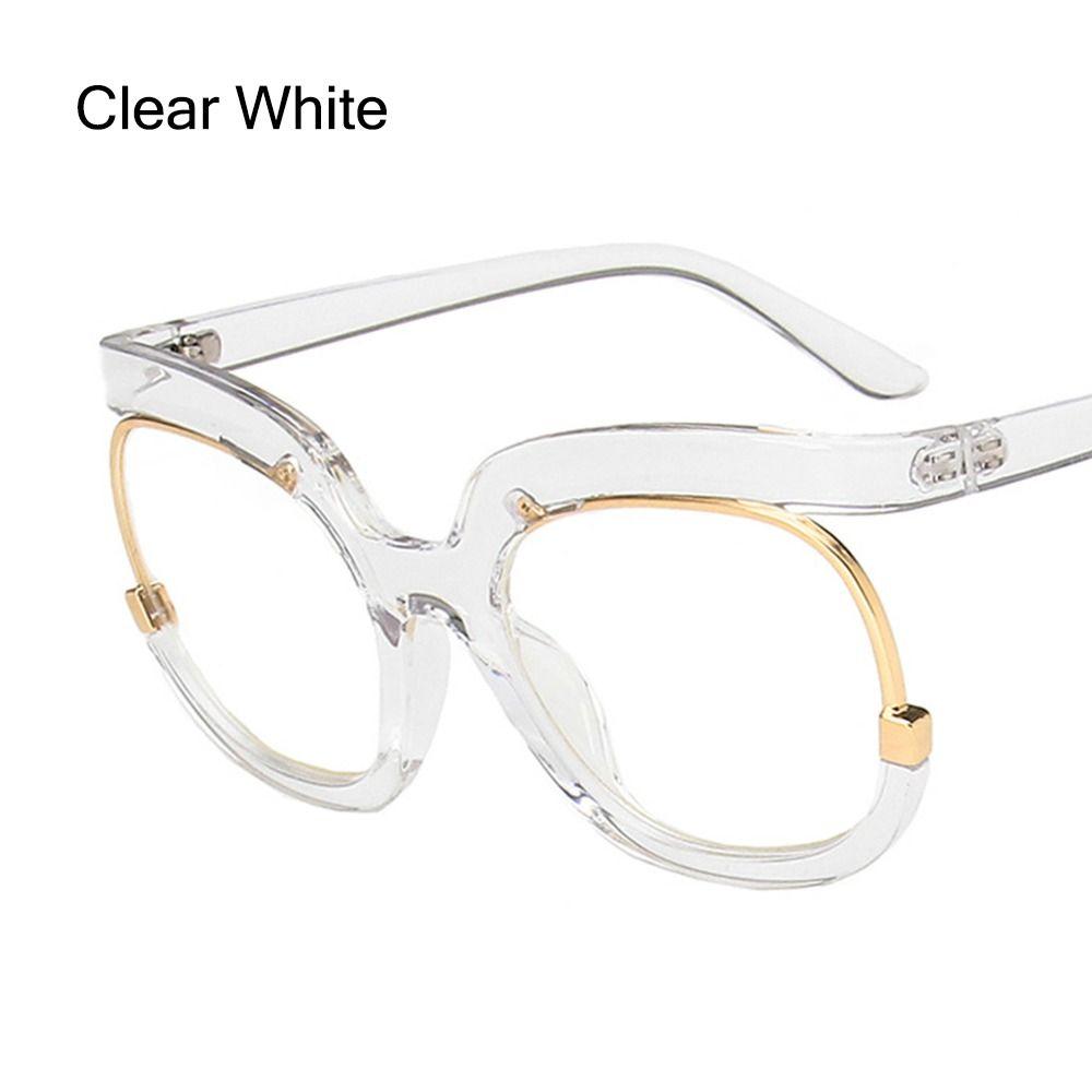 Clear Blue Ray Blocking Eyeglasses Large Glasses Frame Spectacle Frame for Women Anti-Blue Light Trend Round Eyeglasses