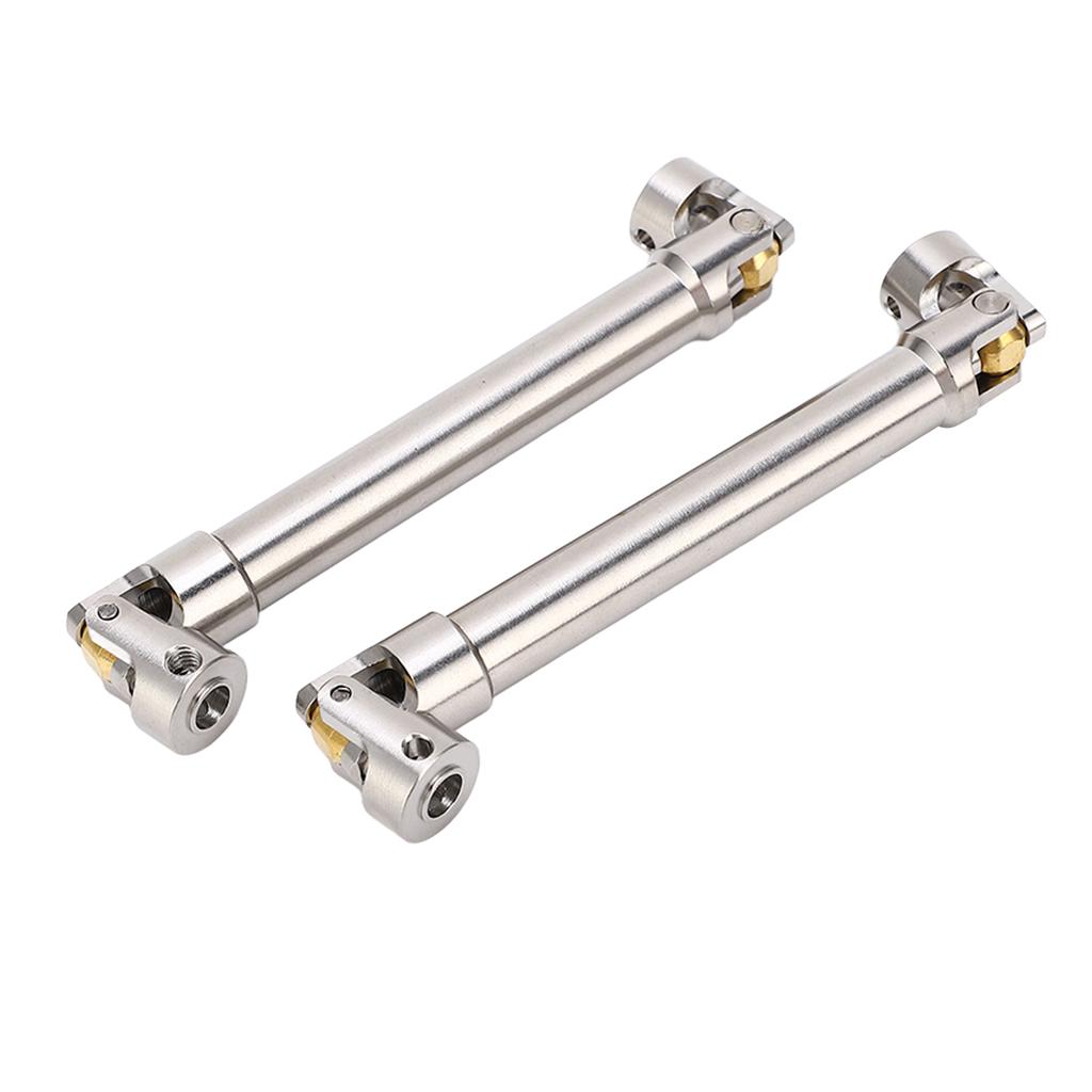 2 Pcs RC Drive Shaft Stainless Steel M4 for 110 RC Crawler for Traxxas for Axial SCX10 II 113mm
