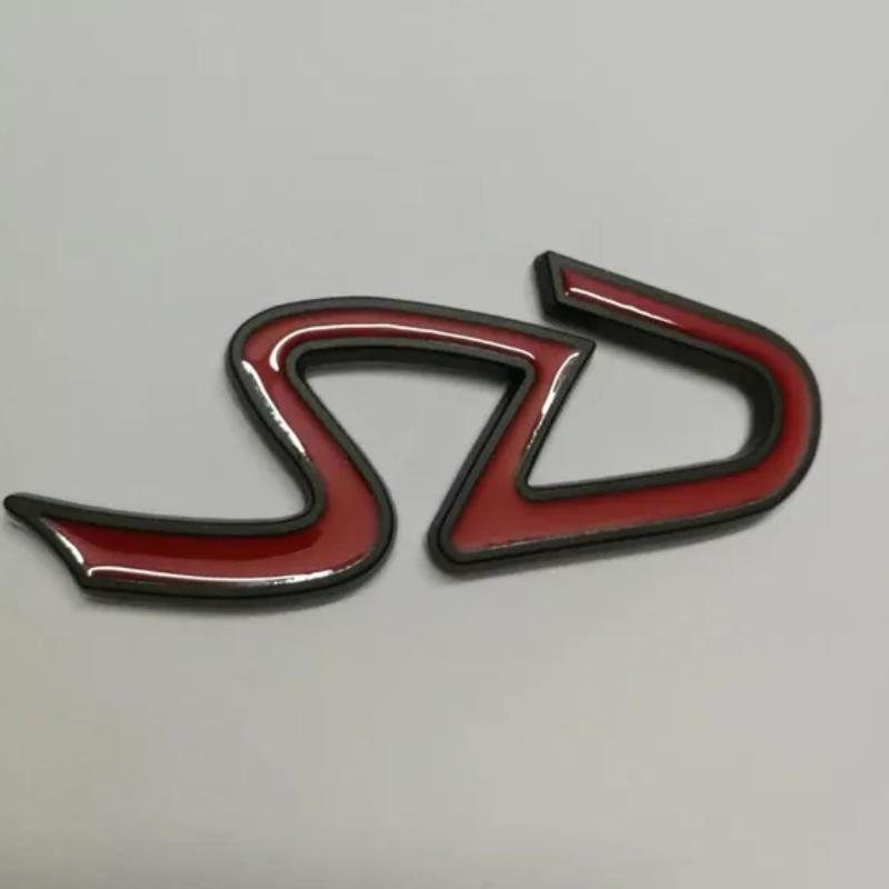 1X автомобильный Стайлинг 3D металлический хром черный SD эмблема наклейка для Mini Cooper F55 F56 JCW значок наклейки внешние аксессуары