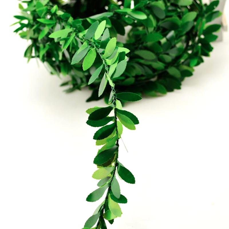 7,5 м искусственная гирлянда листва зеленые листья имитация виноградной лозы свадебный рождественский декор