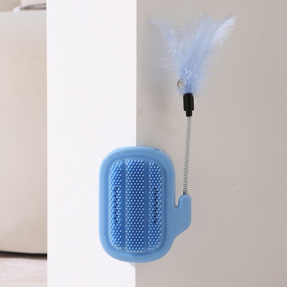 Щетка для царапания кошек, пластиковая палочка для дразнилки кошек, прочная массажная щетка для домашних животных для кошек