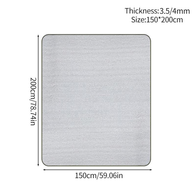 Портативный туристический коврик для пикника, кемпинга, пенопластовый коврик с фольгой, подстилка для палатки, коврик для пикника, влагозащитный пляжный коврик, складной с алюминиевой фольгой