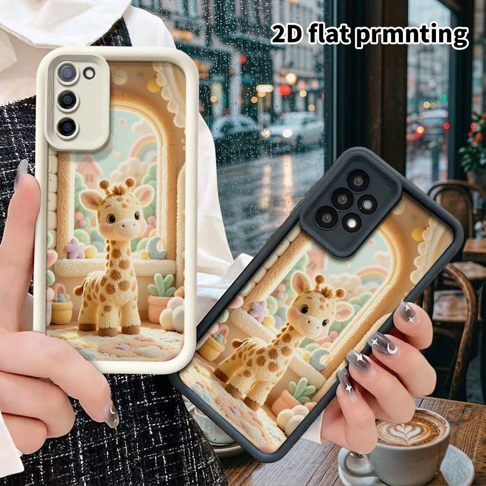 Чехол для телефона: 2D плоский, подходит для Samsung Galaxy A34 A35 M05 M06 S20 S22 S21 FE Plus 5G, сказочный домик жираф, идеальный праздничный подарок на Рождество