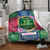 Happy 13Th Birthday Customize Your Name Blankets Are Warm Soft Blankets Perfect For Naps Sofas And Relaxation They Also Make Great Christmas Halloween
