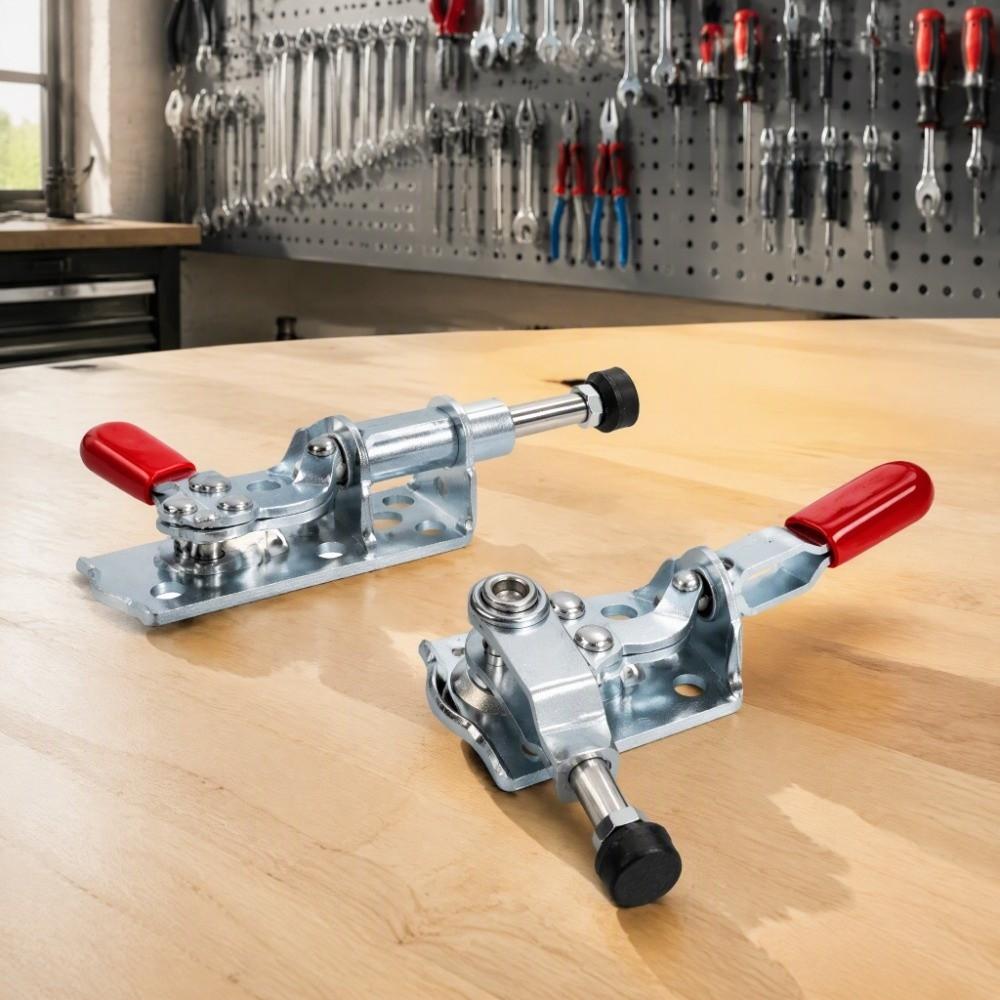 2pcs High Efficiency Push Pull Toggle Clamp Push Pull Lever Clamp  Electronic Equipment Installation