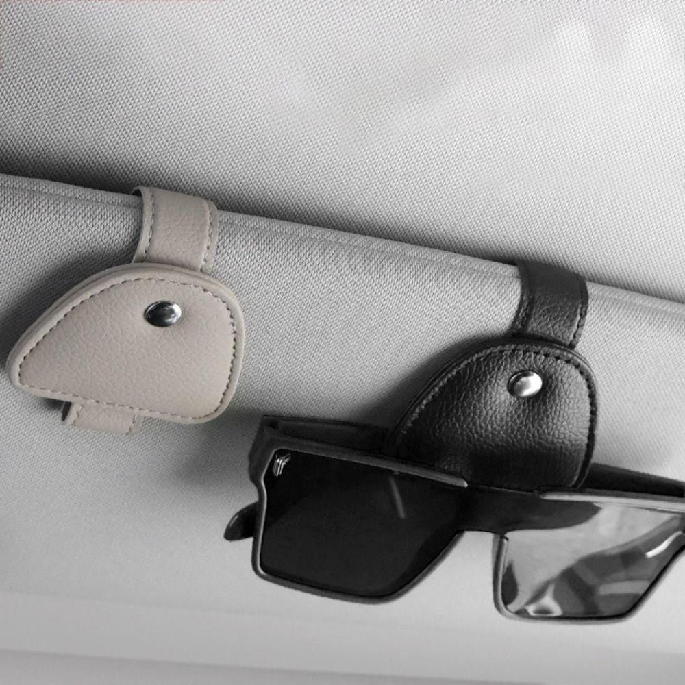 2pcs Stable Car Glasses Clip Universal Automotive Hanger Lightweight Car Sun Visor Clip Ticket