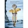 Universal 3/4inch Or 1/2inch Threaded Backwash Sediment Filter with Pressure Gauges for Whole Houses Water Systems