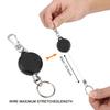 5/10 Pcs 60cm Key Holder Steel Wire Rope Badge Reel Holder Durable Extendable Keychain  ID Badge