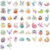 50/100PCS Waterproof Transparent PET Cartoon Candy Insect Stickers Decorative Guitar Notebook Stationery Stickers