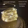 Светодиодный батарейный блок Рождественские медные проволочные гирлянды - Питание от 3 батареек АА Праздничное украшение Подарки