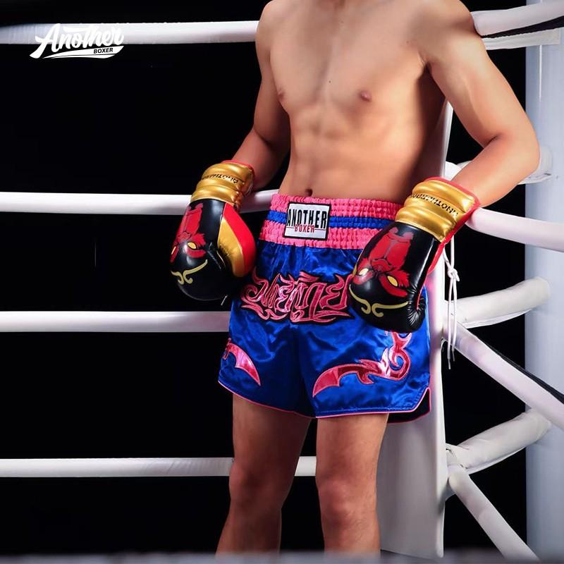 ANOTHERBOXER Muay Thai Shorts Boxing MMA Kickboxing Training Competition Lightweight Breathable Fight Pants