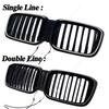 Car Front Bumper Kidney Grill Grilles With LED Lights For BMW X3 X4 G01 G02 2022 2023 2024 LCI ABS Gloss Black Bodykits Tuning