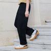Li-Ning CF однотонные прямые дышащие повседневные длинные вязаные спортивные брюки унисекс, черные AKXS843-3