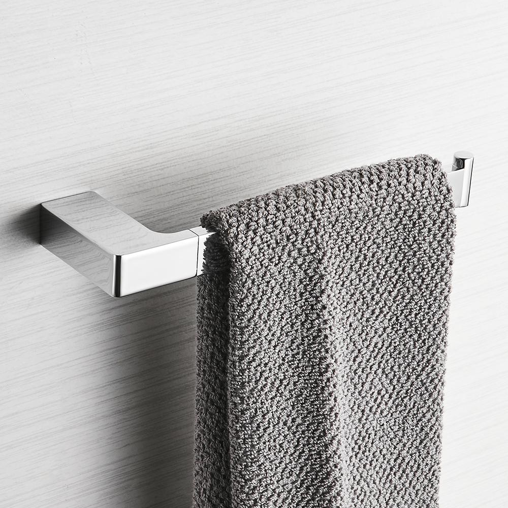Metal Bathroom Series European Modern Towel Ring Toilet Paper Holder Cup Holder Robe Hook Bathroom Hardware FM-5700
