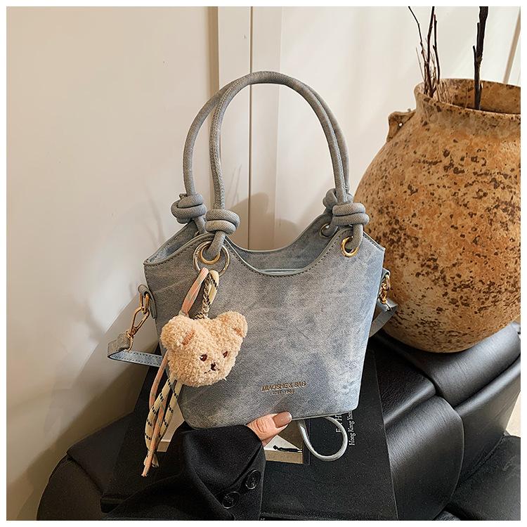 Новая сумка женская 2025 популярная сумка-ведро весна и лето нишевый дизайн на плечо сумка-мессенджер высококлассная сумочка