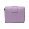 Longchamp Box Trot Series 18 Button Flap Adjustable Shoulder Strap Calfskin Small Square Bag Women Shoulder Bag Lilac 10174HAU356