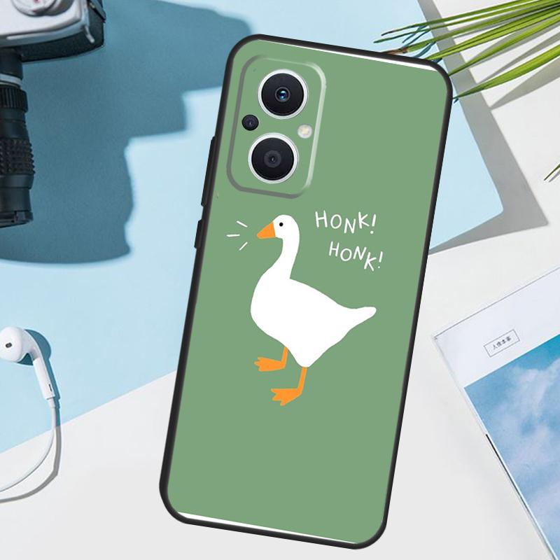 Мультяшная Милая Гусь Игровая Крышка Для OPPO Reno 8T 7 8 Lite 14F 13F 12F 11F 14 13 12 11 10 OPPO Find X8 X6 X5 X9 Pro Чехол