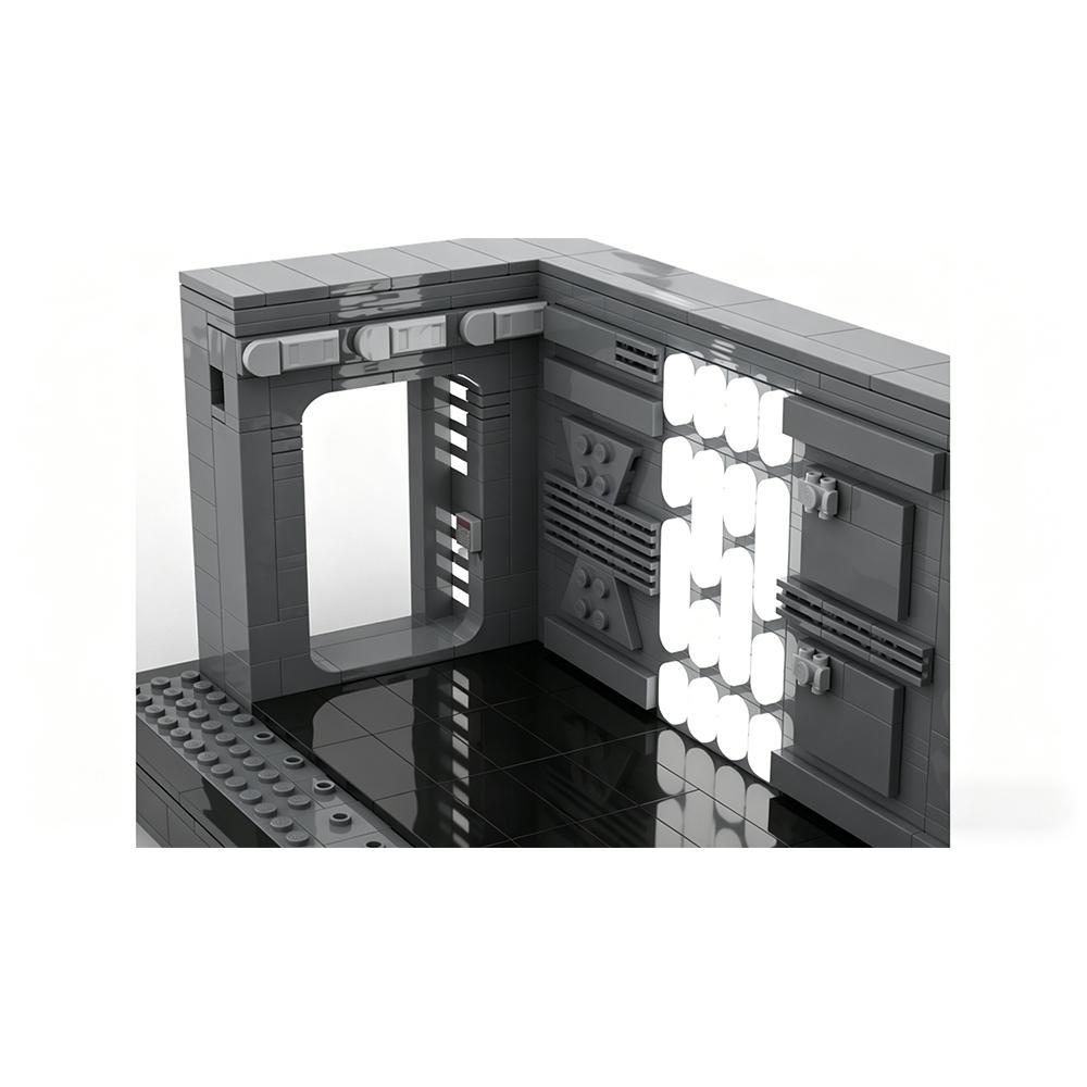 1265 деталей Серия MOC Космическая Сцена Дестройер Коридор Модель Строительные Блоки DIY Модульная Высокотехнологичная Сборка Детская Игрушка Подарок Мальчику