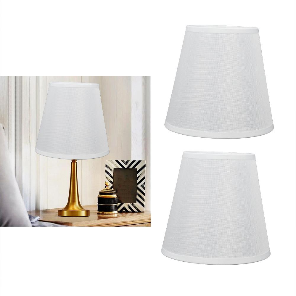 2PCS Fabric Lamp Cover Clip On Design Chandelier Lamp Shades Decorative Lampshade  Bedroom
