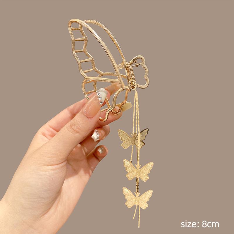 2024 Высококачественная металлическая заколка для волос в форме акулы для женщин