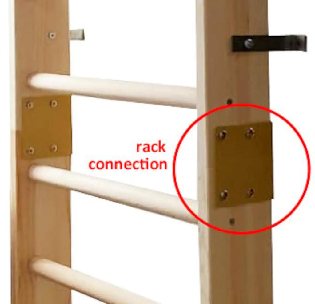 Лестница гимнастическая Kinder Wood белая EU