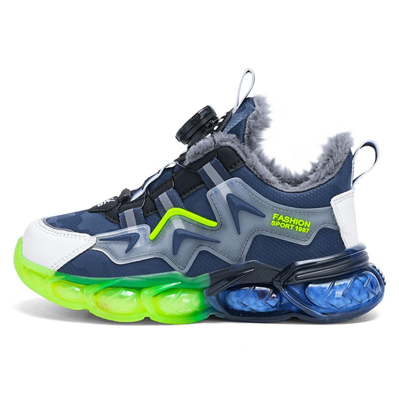 Осень/Зима Плюс Бархатные Кроссовки Для Девочек Детские Кроссовки Из Хлопка Кроссовки Водонепроницаемые Теплые Ультралегкие Кроссовки Для Мальчиков Для Зимы