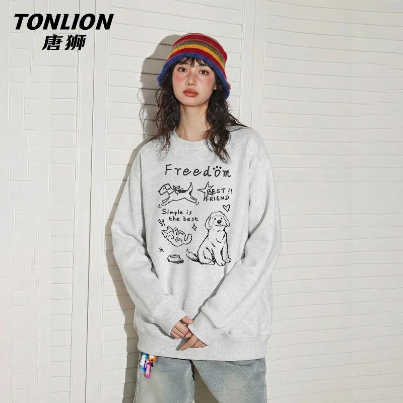 Женская свободная толстовка с длинным рукавом TonLion