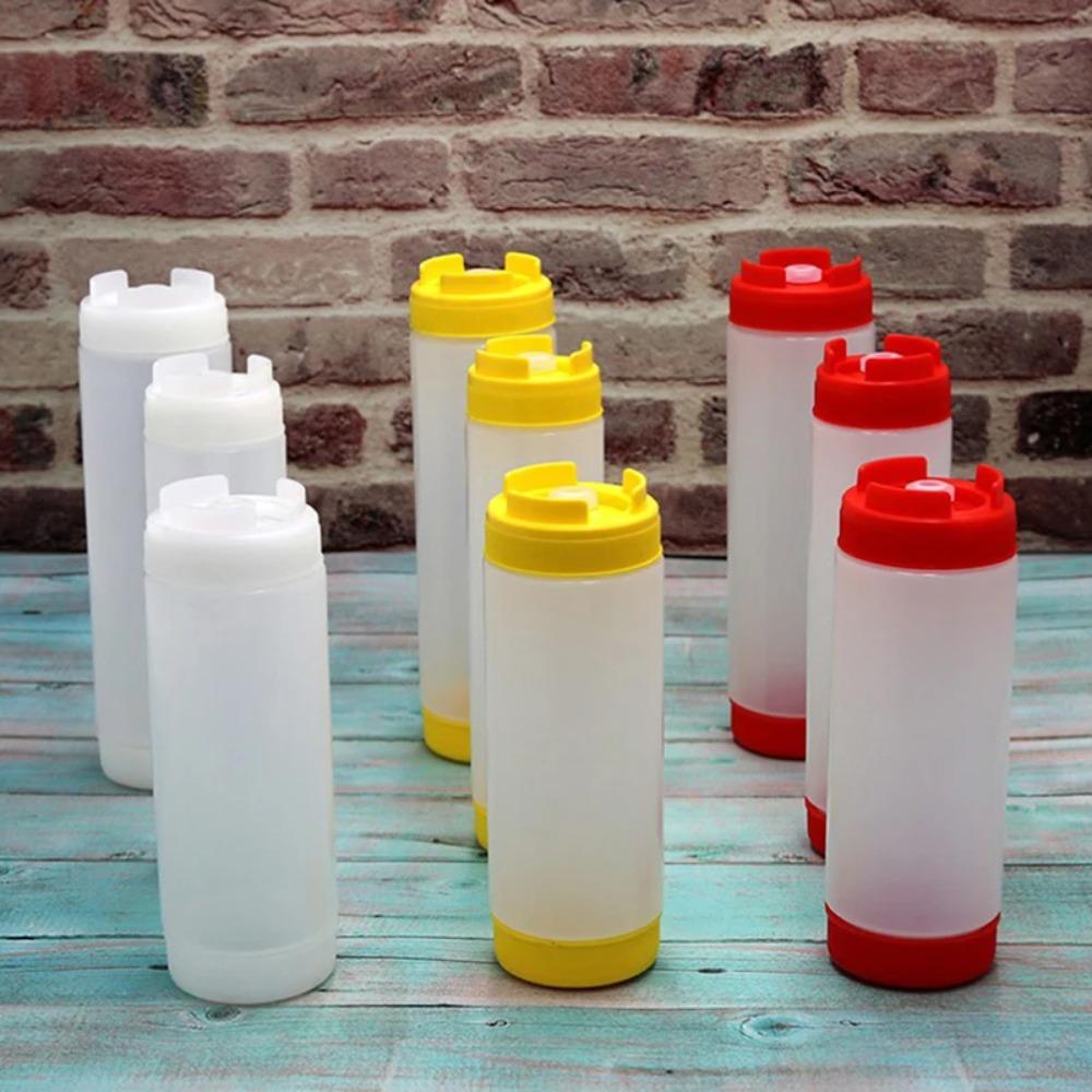 Large-capacity Sauce Dispenser Plastic Sauce Squeeze Bottle Olive Oil Dispensers Mustard