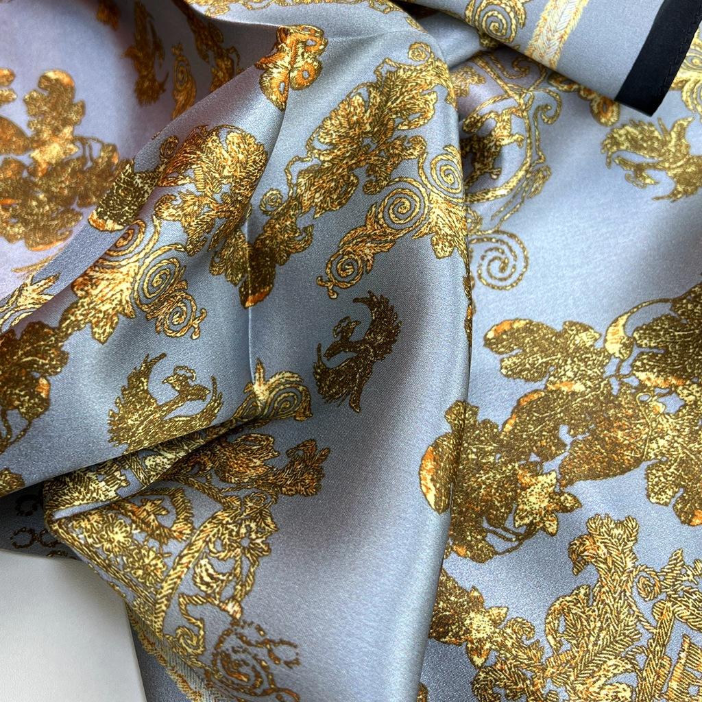 Elegant Temperament Mulberry Silk Silk Scarf Women'S Spring And Autumn Style Foreign Style Versatile 70 Square Scarf Silk Decorative Scarf