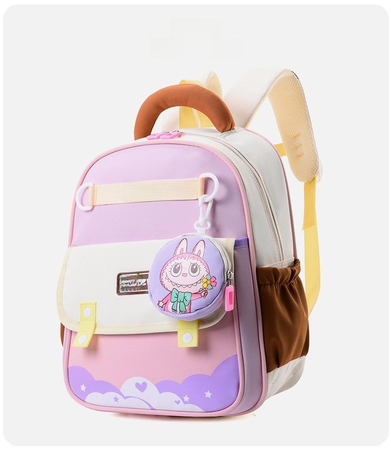 Childrens Letter Backpack With Adjustable Shoulder Strap Zipper Design