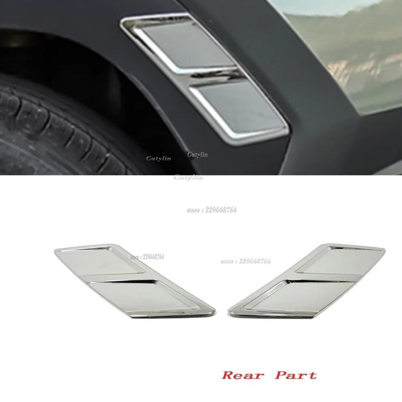 For Hyundai Tucson NX4 - 2024 Carbon Fiber Front Rear Wheel Eyebrow Trim Side Body Fender Bezel Accessories Car Styling