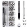 Fashion 100 Sets of Inner Diameter 5mm Eyelets + Tools Boxed Copper Eyelet Button Shoes Clothing Gift Bag Eyelet Button