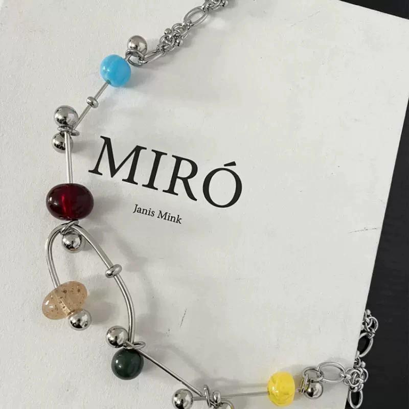 Fashionable And Trendy Colored Handcrafted Necklaces Fresh And Simple Punk Necklaces Jewelry Accessories For Men Women Gathering