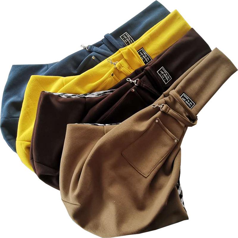 Однотонный рюкзак для кошек и собак через плечо