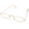 2024 Japanese Harajuku Metal Oval Glasses Gold Silver Metal Square Glasses Vision Care Anti-blue Eyeglasses Frame for Women Men