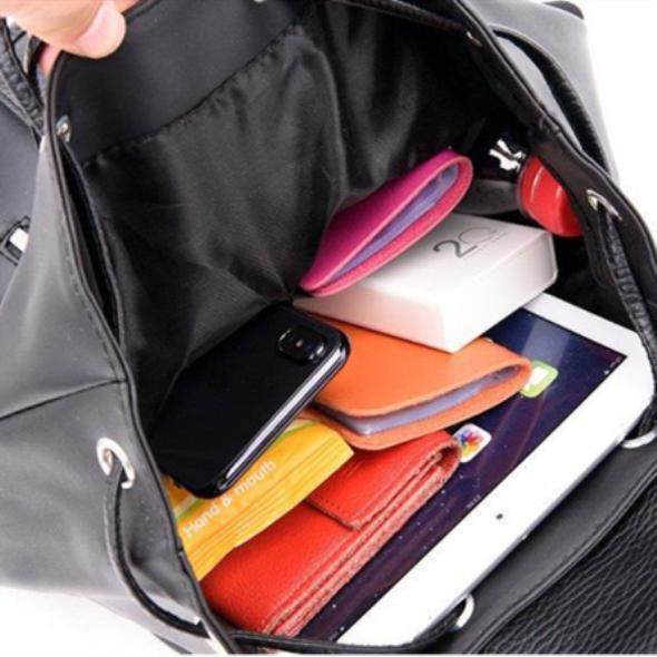 Женский рюкзак в стиле преппи, водонепроницаемый, с металлическим кольцом и молнией, рюкзаки AVE