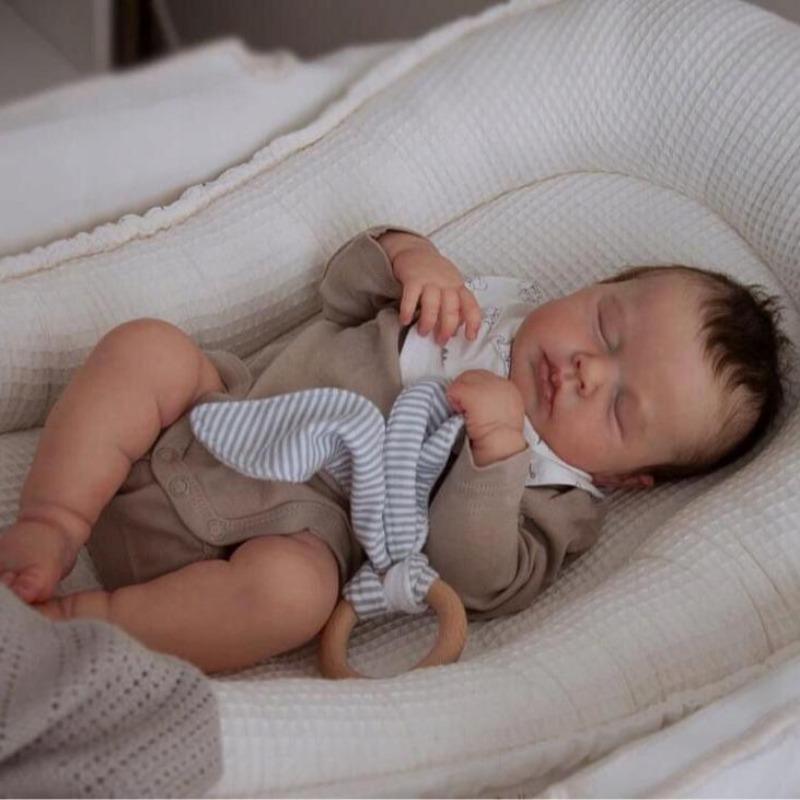 Куклы Reborn Baby Dolls Девочка 45 см 17,7 дюйма Реалистичные куклы новорожденных младенцев, которые выглядят как настоящие куклы, мягкое силиконовое виниловое тело