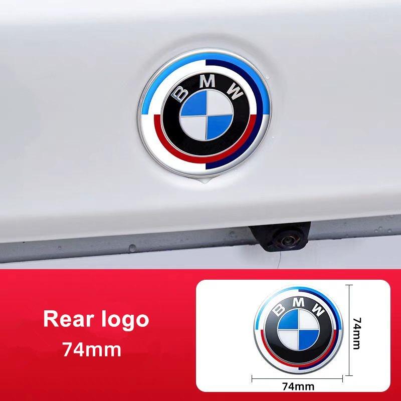 ljqvz9 3Pcs ABS 45mm/74mm/82mm car Front Hood Emblem Trunk Rear badge steering wheel cover Stickers Accessories for mini BMW X3 X4 E36