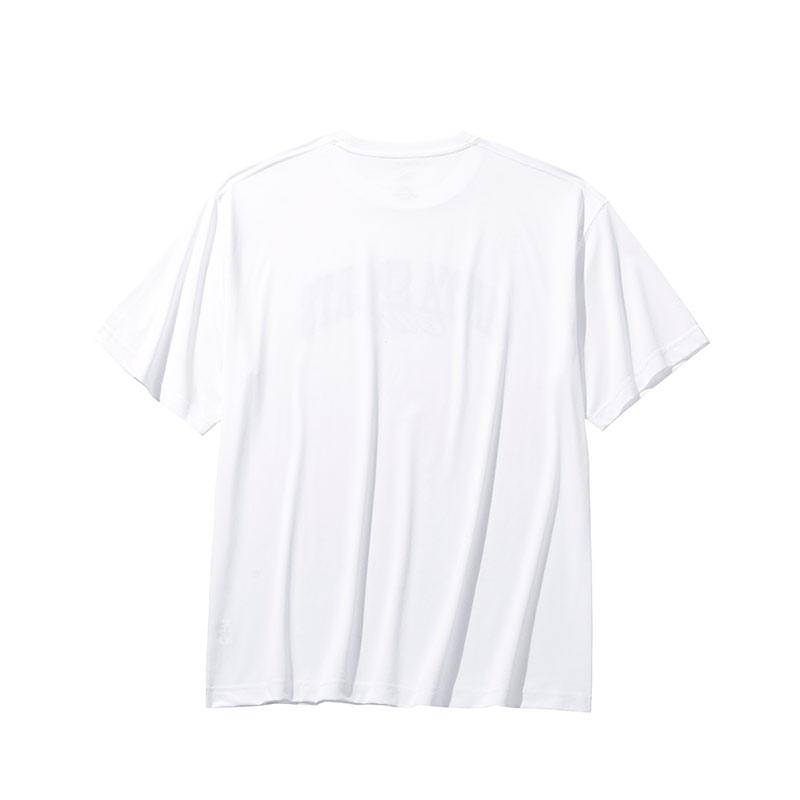 Anta Футболка Lifestyle Series Sports Retro Casual Letter Print с коротким рукавом и круглым вырезом, мужская, цвет Snow-White 152438110-1